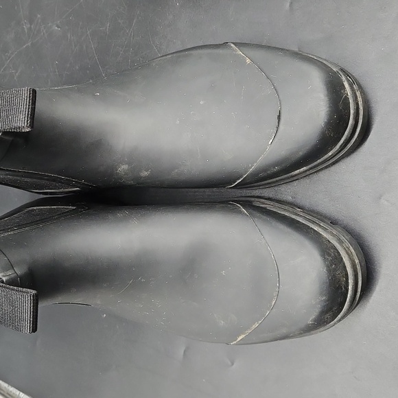 Everlane  The Rain Boot Ankle Rubber Slip On Black Size 8 - Picture 13 of 14